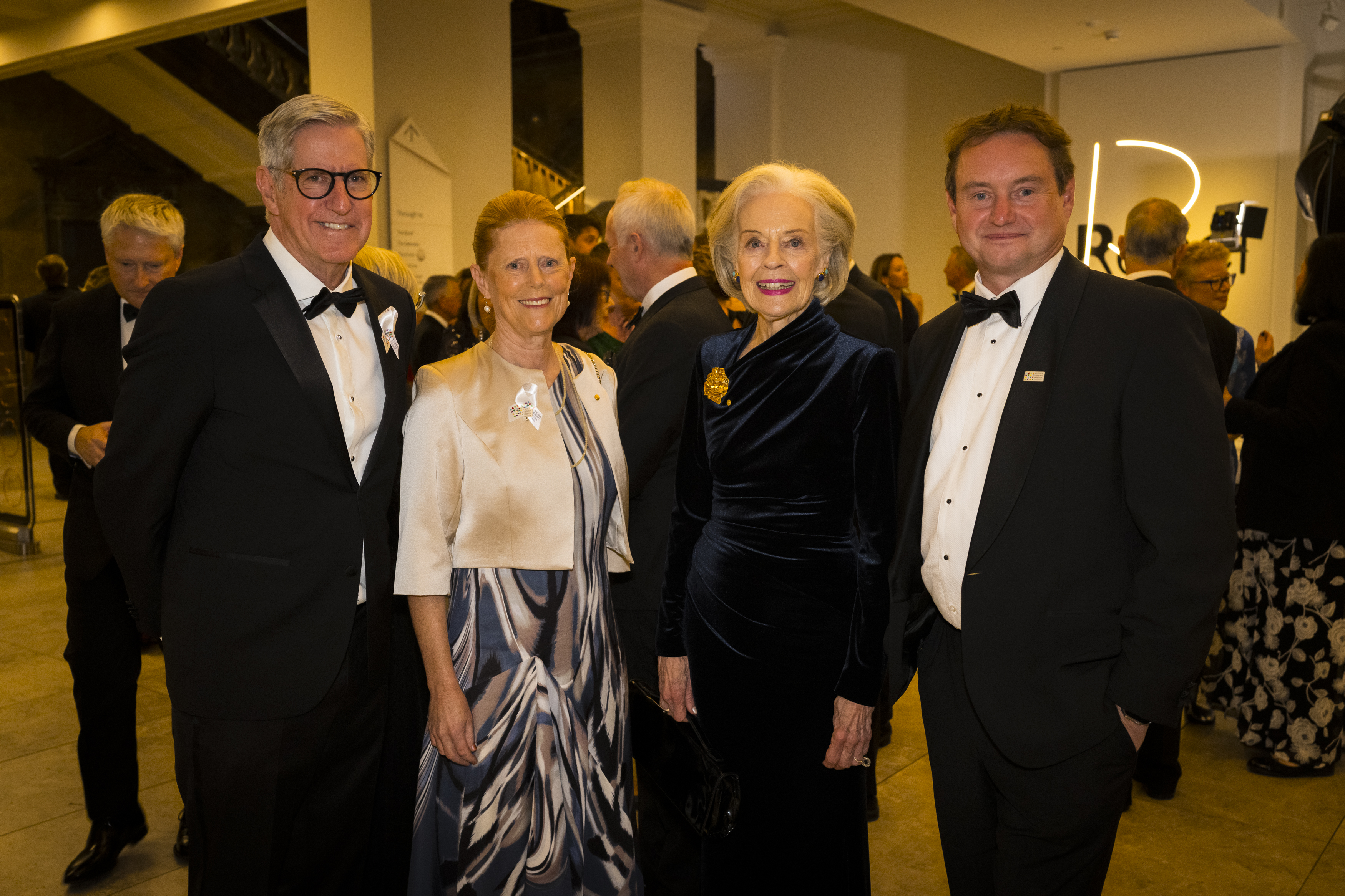 The Royal Children’s Hospital CEO Peter Steer, MCRI Chief Scientist Melissa Little AC, Council of Ambassadors member The Hon Dame Quentin Bryce AD CVO and Chief Strategy Officer Ben Fielding. 